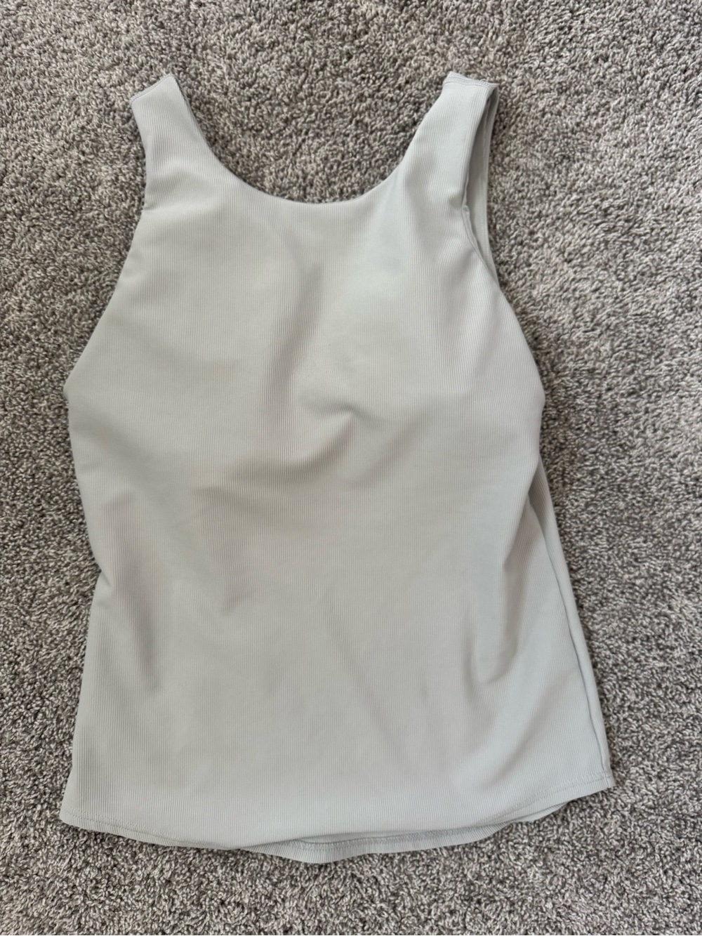 Women’s Scoop Tank Top in Light Gray